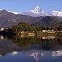Pokhara Fewa Lake and Mountain