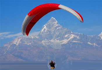 Paragliding in Nepal 